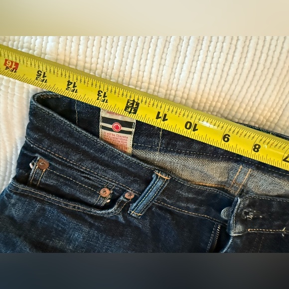 Momotaro dark wash White Warrior Stripe pocket sz 28 - Picture 16 of 16